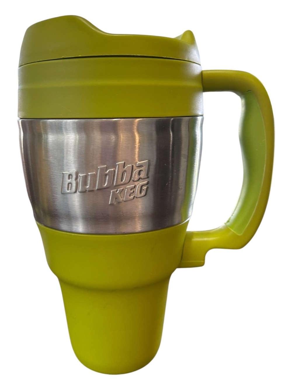 Bubba Keg 34 oz Travel Mug Stainless Steel Lime Green & Built In Bottle Opener